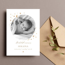 Lade das Bild in den Galerie-Viewer, BABY KARTE SERAINA