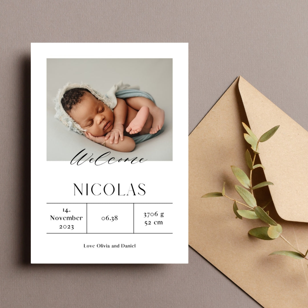 BABY KARTE NICOLAS