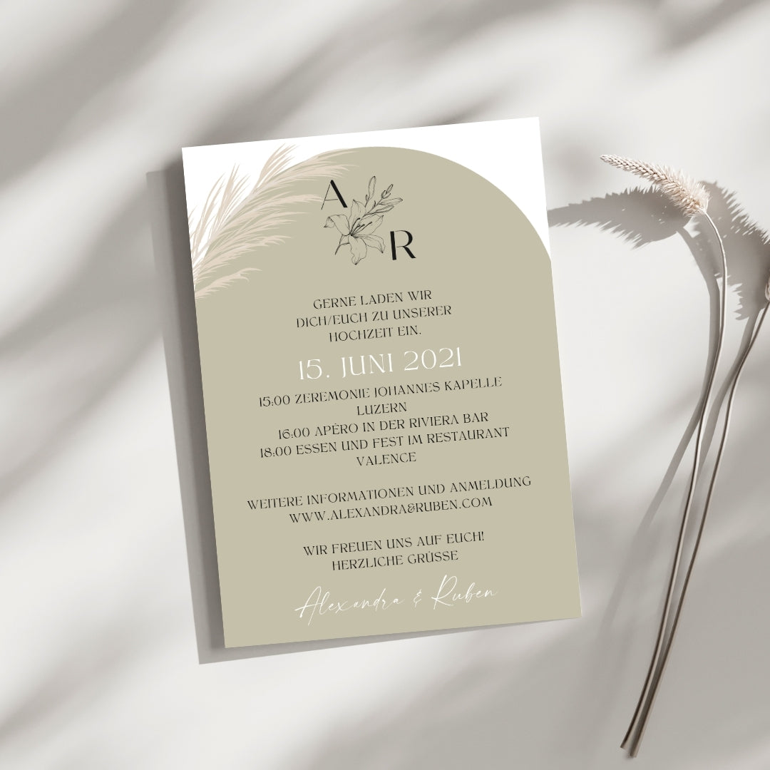 HOCHZEITSPAPETERIE "BOHO"