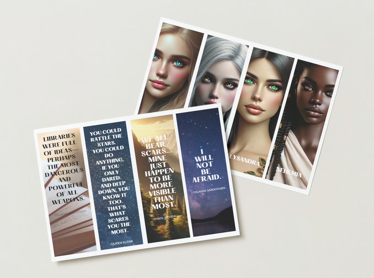 PRINTABLE BUCHZEICHEN "THRONE OF GLASS"
