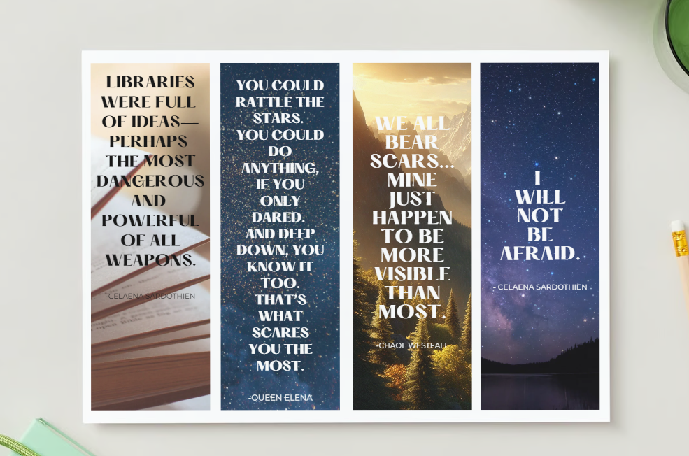 PRINTABLE BUCHZEICHEN "THRONE OF GLASS"