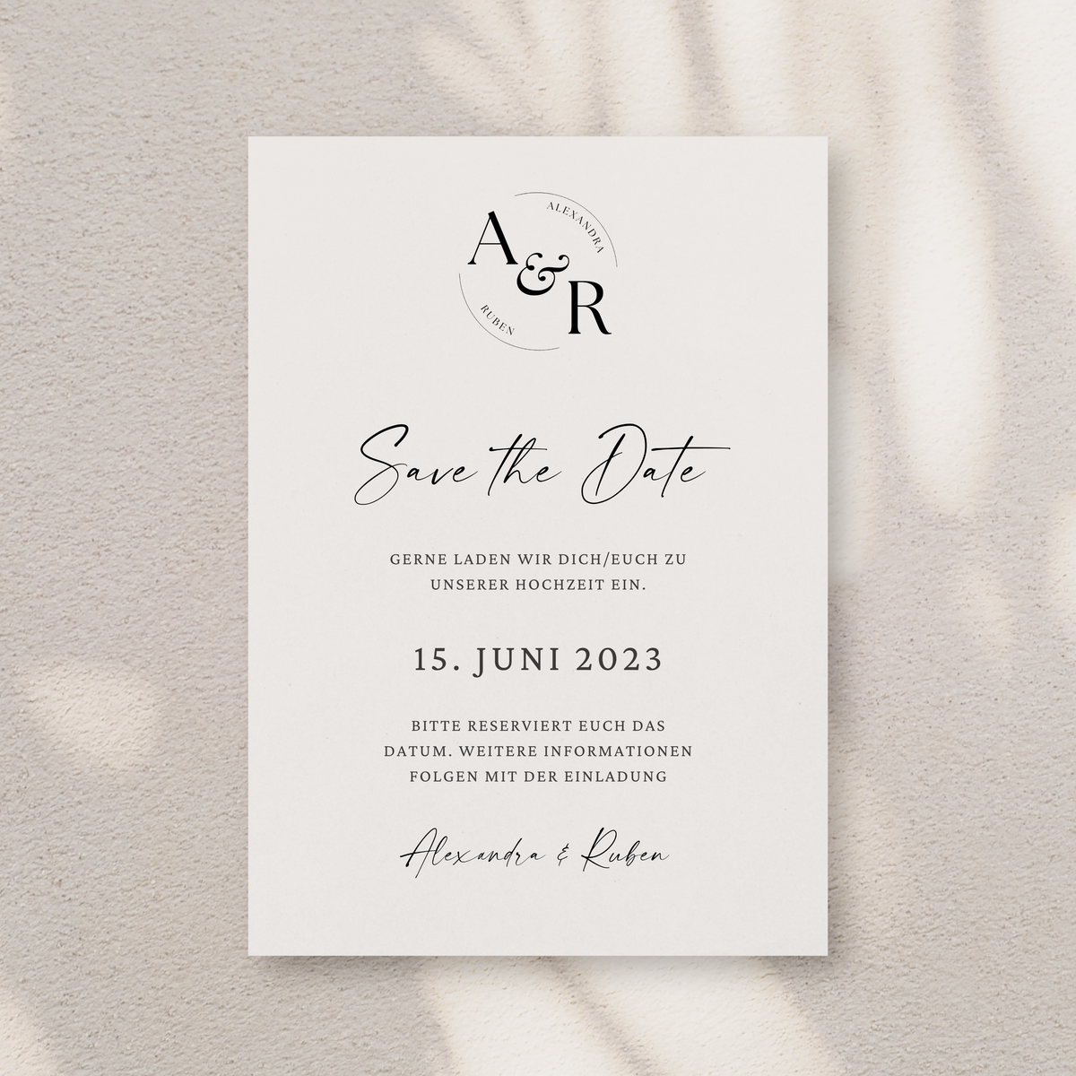 HOCHZEITSPAPETERIE "MODERN"