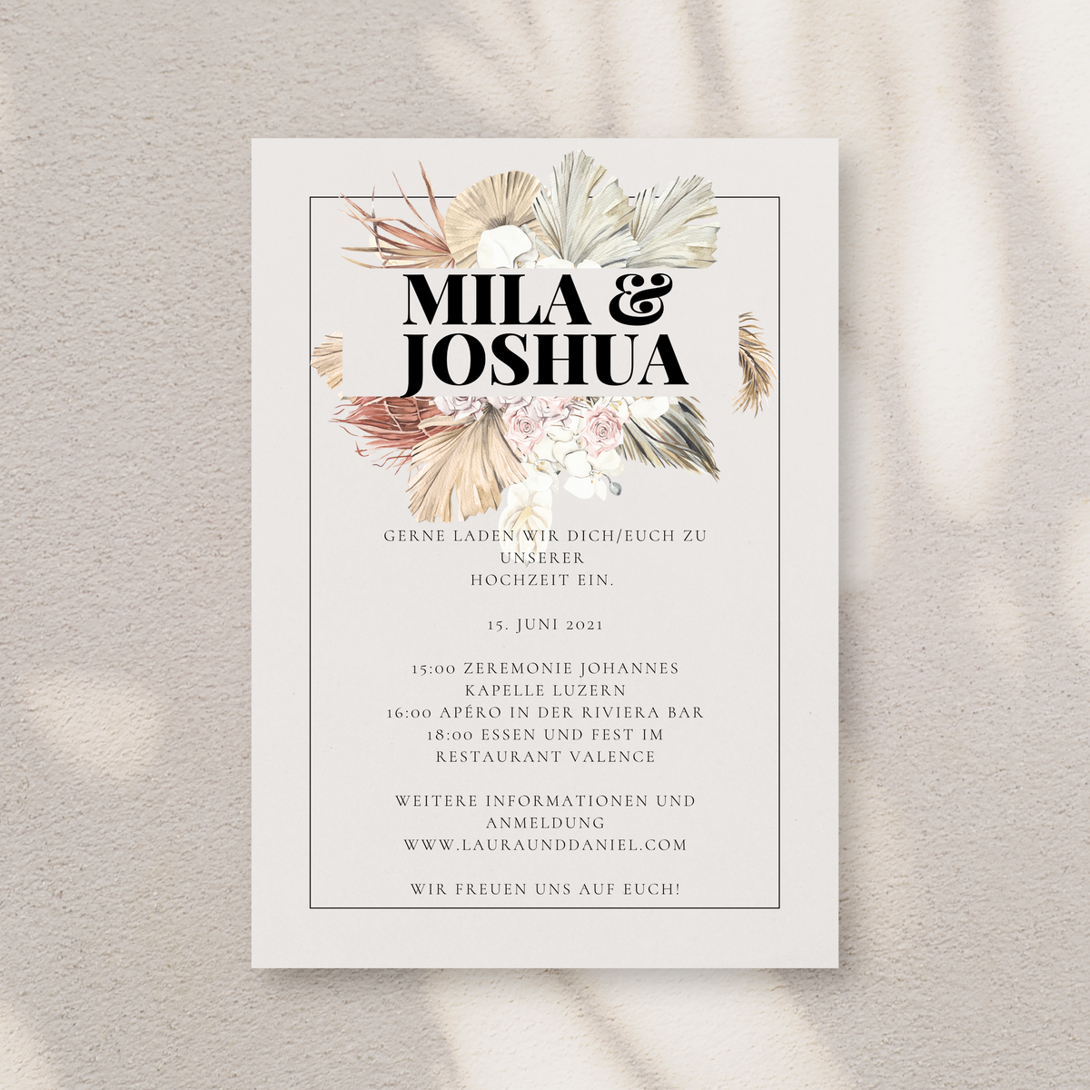 HOCHZEITSPAPETERIE "FLORAL"