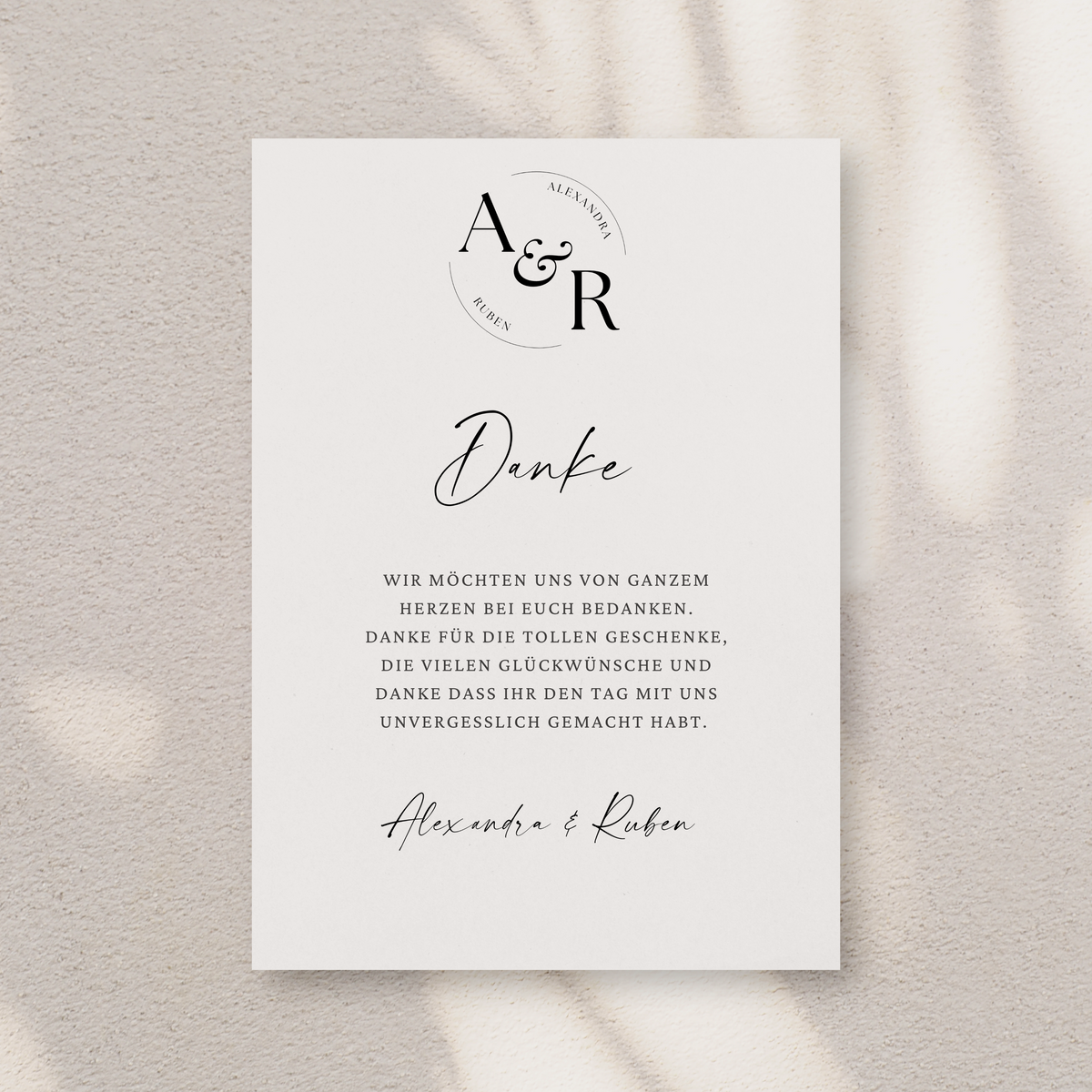 HOCHZEITSPAPETERIE "MODERN"