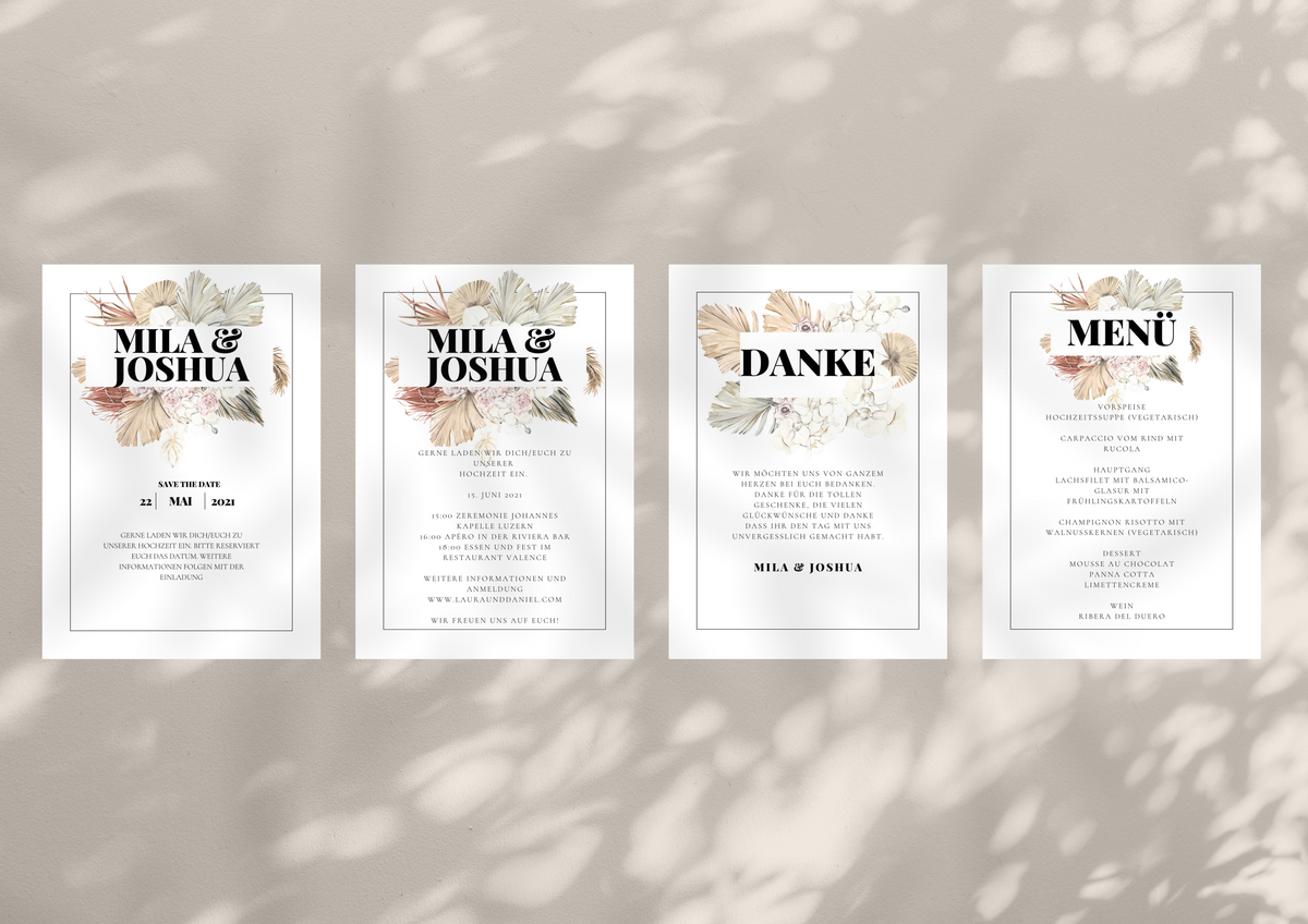 HOCHZEITSPAPETERIE "FLORAL"