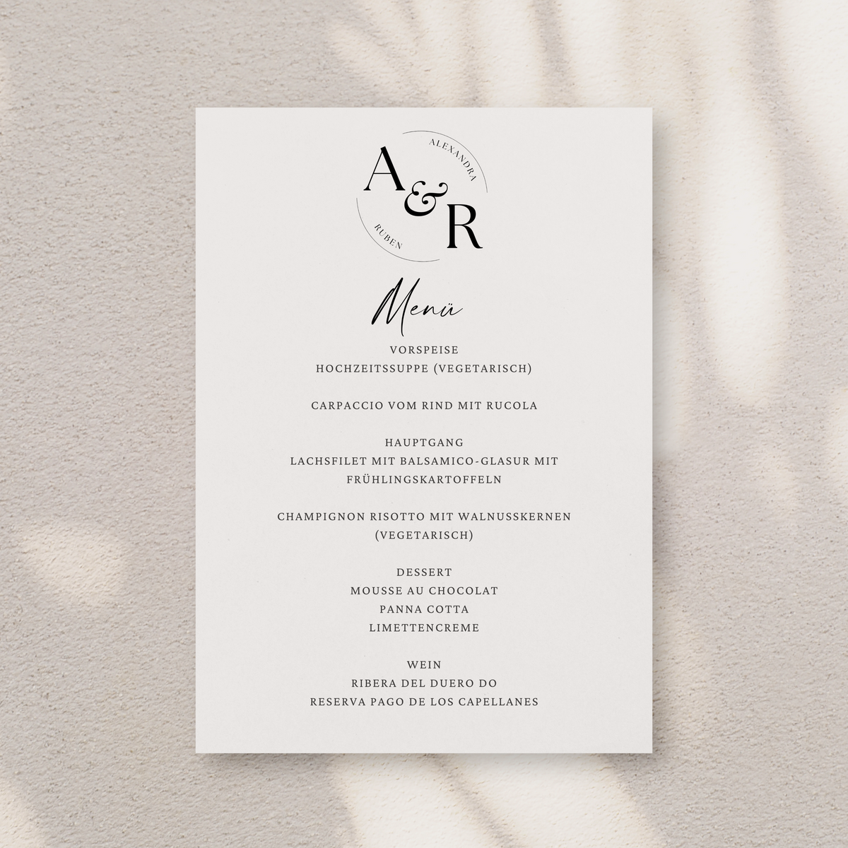 HOCHZEITSPAPETERIE "MODERN"