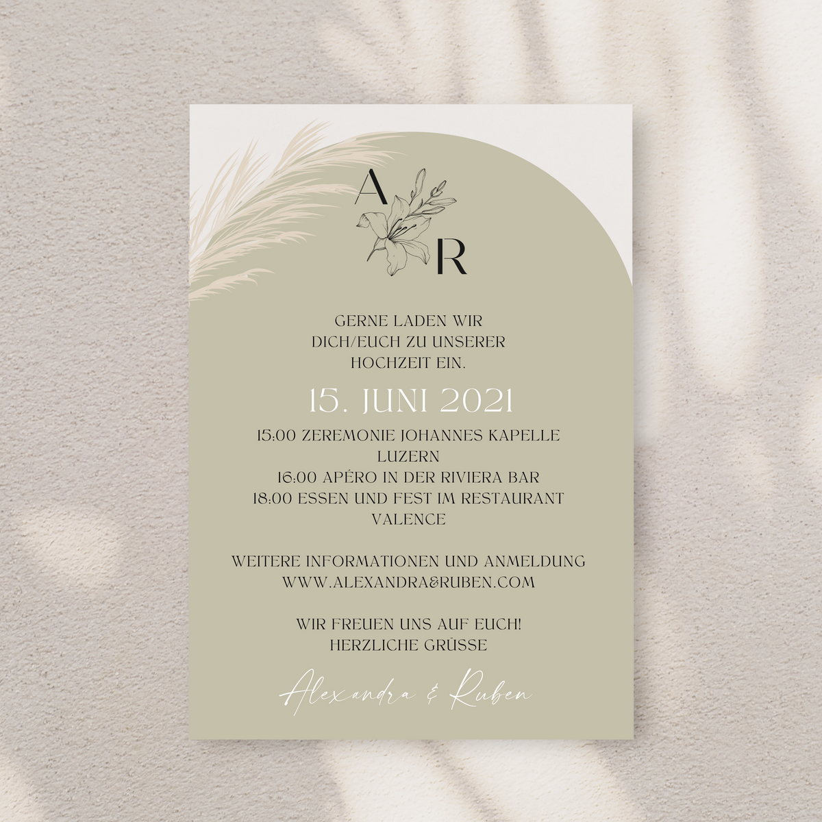 HOCHZEITSPAPETERIE "BOHO"