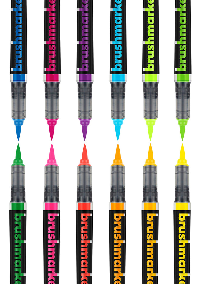 KARIN Neon Colors - 12 Brushmarker PRO